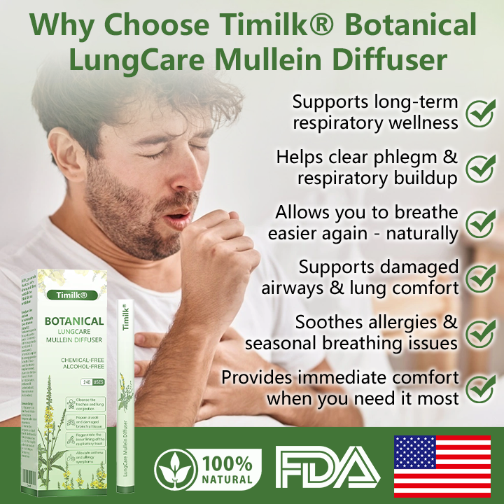 Timilk® Botanical LungCare Mullein Diffuser.