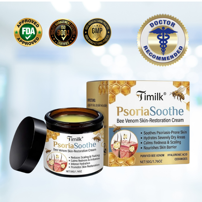 Timilk® PsoriaSoothe Bee Venom Skin-Restoration Cream.
